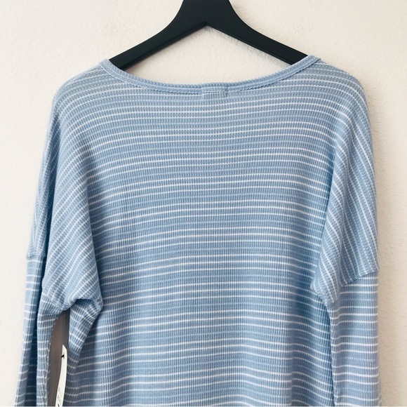 New! Billabong Any Day Thermal Ribbed Knit Oversized Long Sleeve Top - Picture 5 of 11